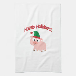 Feestdagen! Elf Pig Theedoek