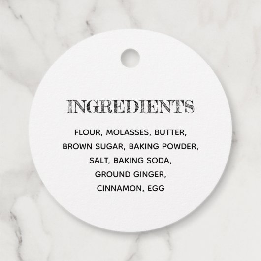 Feestdagen & evenementen | Gingerbread Cookies | I Bedankjes Labels (Achterkant)