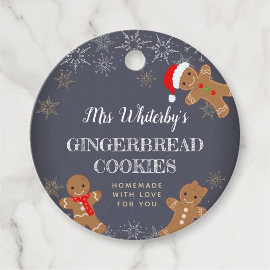 Feestdagen & evenementen | Gingerbread Cookies | I Bedankjes Labels (Voorkant)