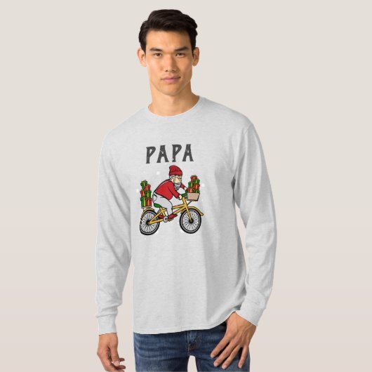 Feestdagen familie komt overeen met papa op maat t-shirt (Voorkant volledig)