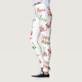 Feestdagen Feliz Navidad Print Womens Leggings (Links)