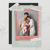 Feestdagen| Festive 3 foto Feestdagenkaart (Voorkant / Achterkant)