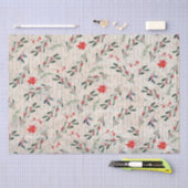 feestdagen floraal decoratief tissuepapier (Craft)