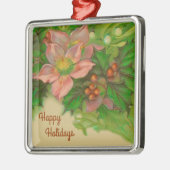  feestdagen, Floral, Mistletoe en Holly Metalen Ornament (Links)