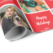 Feestdagen foto aanpasbaar cadeaupapier (Rol Hoek)