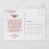 Feestdagen Foto Collage Merry Kerstkalligrafie (Achterkant)