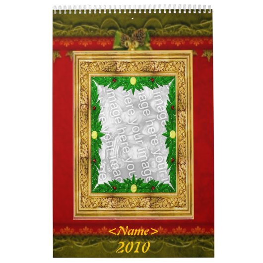 Feestdagen Fotoframes 2010 Agenda Kalender (Hoes)