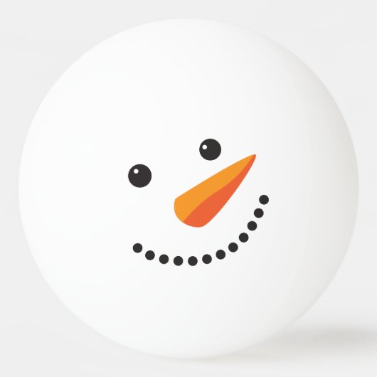 Feestdagen Frosty Snowman Ping Pong Face Pingpongbal (Achterkant)