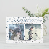 Feestdagen geloven in het Magic Matching Text Effe Feestdagenkaart (Staand voorkant)