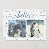 Feestdagen geloven in het Magic Matching Text Effe Feestdagenkaart (Voorkant / Achterkant)