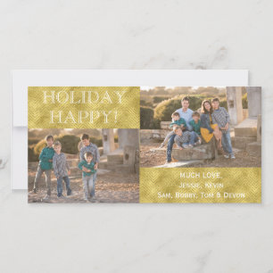 "FEESTDAGEN GEZEGEND" Fotokaart/witte envelop Feestdagenkaart