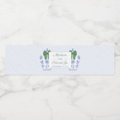 Feestdagen Ginger Jar Groene Bow Bruiloft Douche P Waterfles Etiket (Enkel label)