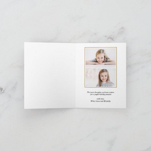 Feestdagen gouden en witte doodle pijnden (Binnen)