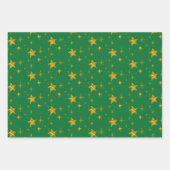 Feestdagen gouden sterren Glitter Sparkle Inpakpapier Vel (Voorkant 3)