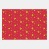 Feestdagen gouden sterren Glitter Sparkle Inpakpapier Vel (Voorkant 2)