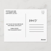 Feestdagen Groen  van Truck van het Manuscript van Briefkaart (Achterkant)