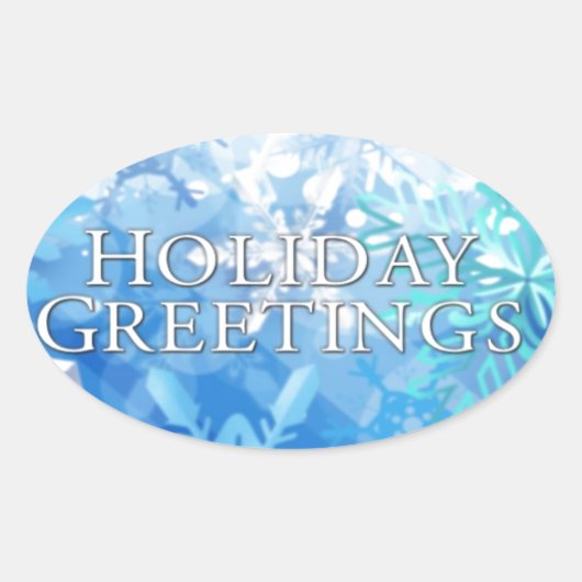 Feestdagen groeten sticker (Voorkant)