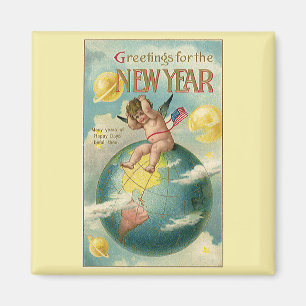  Feestdagen, groeten voor het nieuwjaar Magneet