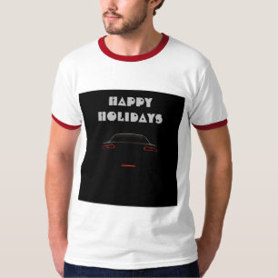 Feestdagen Heren L Maat Heren Wit/Rood Ringer Here T-shirt