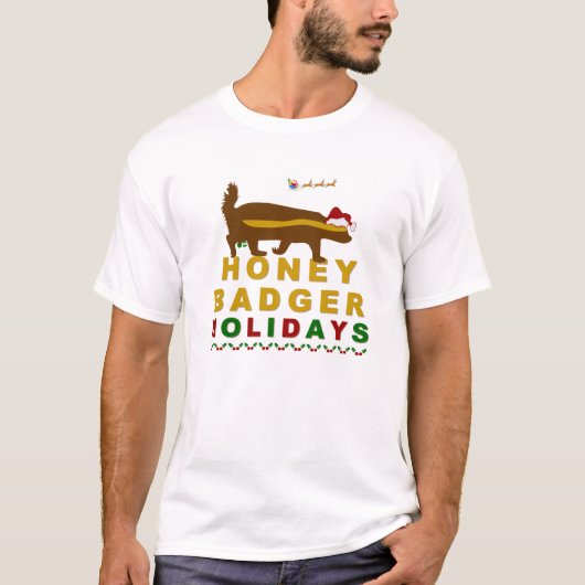 Feestdagen Honey Badger T-shirt (Voorkant)