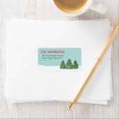 Feestdagen in de winter etiket (Insitu)