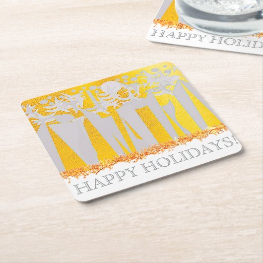 FEESTDAGEN IN HET CENTRAL PARK! :) KARTONNEN ONDERZETTERS (Schuin)