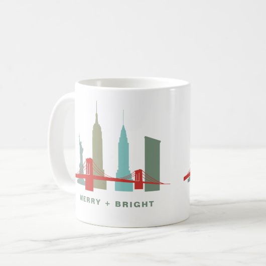 Feestdagen in New York, Architecture Skyline Koffiemok (Voorkant links)