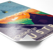  Feestdagen in Oostenrijk Gondola Lift Alps Post Foto Afdruk (Hoek)