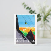 Feestdagen in Oostenrijk Restaurated Vintage Trave Briefkaart (Staand voorkant)