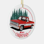 Feestdagen in vierkant lichaam keramisch ornament (Rechts)