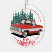 Feestdagen in vierkant lichaam keramisch ornament (Links)