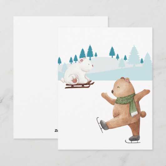 feestdagen kerst feestdagenkaart (Voorkant / Achterkant)