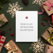 Feestdagen: Kerstmis in Bulldog Cute Dog Feestdagenkaart