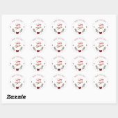 Feestdagen & Kerstmis Ronde Sticker (Vel)