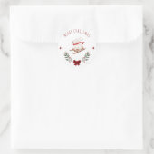 Feestdagen & Kerstmis Ronde Sticker (Tas)