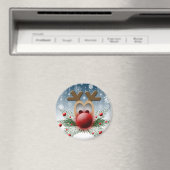 Feestdagen Kerstwinter rendierwinter Magneet (Insitu (Vaatwasser))