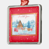 Feestdagen landschap aanpassen metalen ornament (Links)