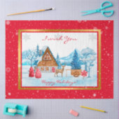 Feestdagen landschap aanpassen tissuepapier (Craft)