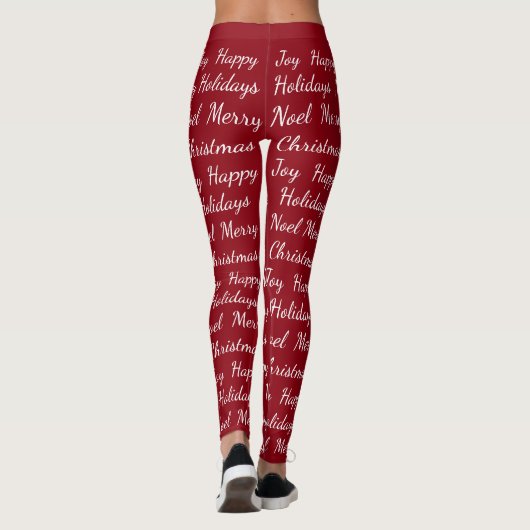 Feestdagen Leggings kerstafdrukken  (Achterkant)