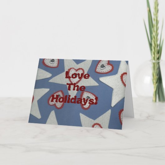 Feestdagen Liefde! Kaart (Voorkant)