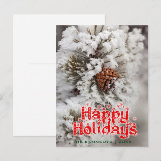 Feestdagen - Lodgepole Pine Cone bij Yellowstone (Voorkant / Achterkant)