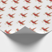 Feestdagen Merry Chrismas Unicorn Lashes White Gol Cadeaupapier (Hoek)