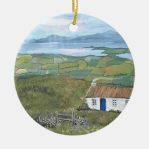 Feestdagen met de Ierse sierkerstboom Keramisch Ornament