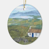 Feestdagen met de Ierse sierkerstboom Keramisch Ornament (Links)