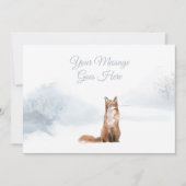 Feestdagen met elegante winterschrander feestdagenkaart (Voorkant)