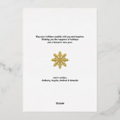 Feestdagen met goudblaasjes Folie met FOTO-Folie (Achterkant)