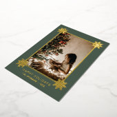 Feestdagen met goudblaasjes Folie met FOTO-Folie (Gedraaid)