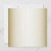 Feestdagen met gouden kerstbomen kaart (Achterkant)