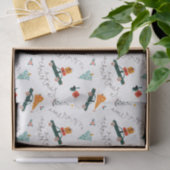  feestdagen met groene winterbomen tissuepapier (Geschenk)