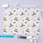  feestdagen met groene winterbomen tissuepapier (Craft)